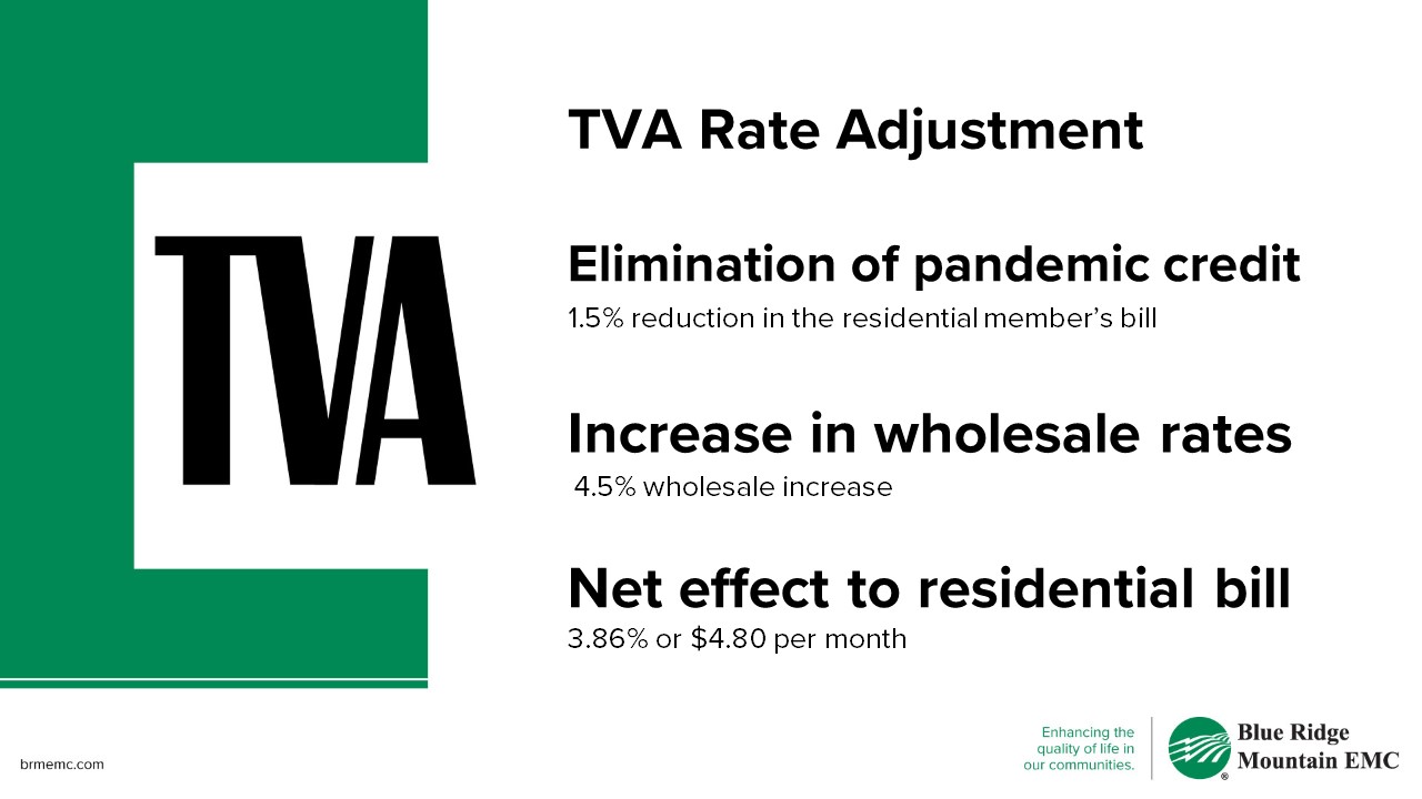 TVA Rate Increase